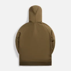 New CP Company Diagonal Raised Fleece Explorer Goggle Hoodie Khaki