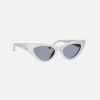 Store The Attico Dora Frames White With Grey Lens
