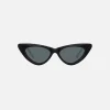 Shop The Attico Dora Frames Black With Grey Lens
