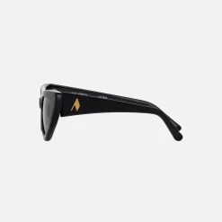 Shop The Attico Dora Frames Black With Grey Lens