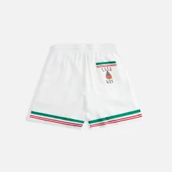 Sale Casablanca Drawstrings Printed Casa Way Short White/ Multi