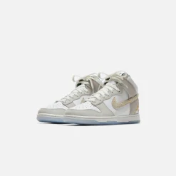 Flash Sale Nike Dunk Hi Prm Gm Summit White / Desert Ore / Light Bone / Evergreen