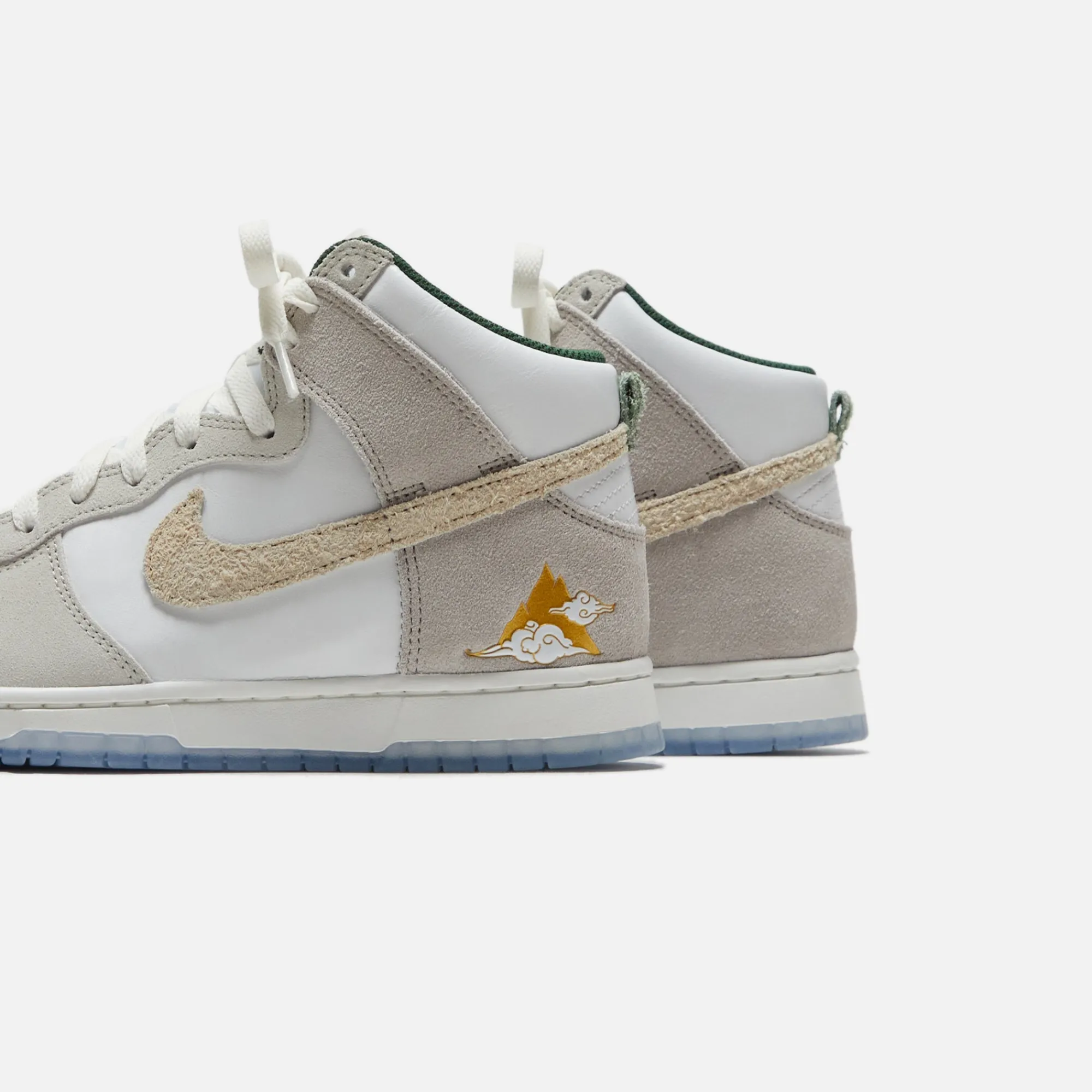 Flash Sale Nike Dunk Hi Prm Gm Summit White / Desert Ore / Light Bone / Evergreen