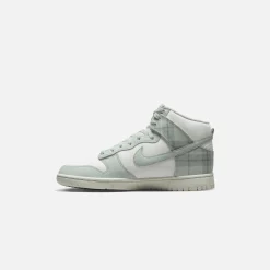 Fashion Nike Dunk Hi Retro Se Summit White / Light Silver / Light Green