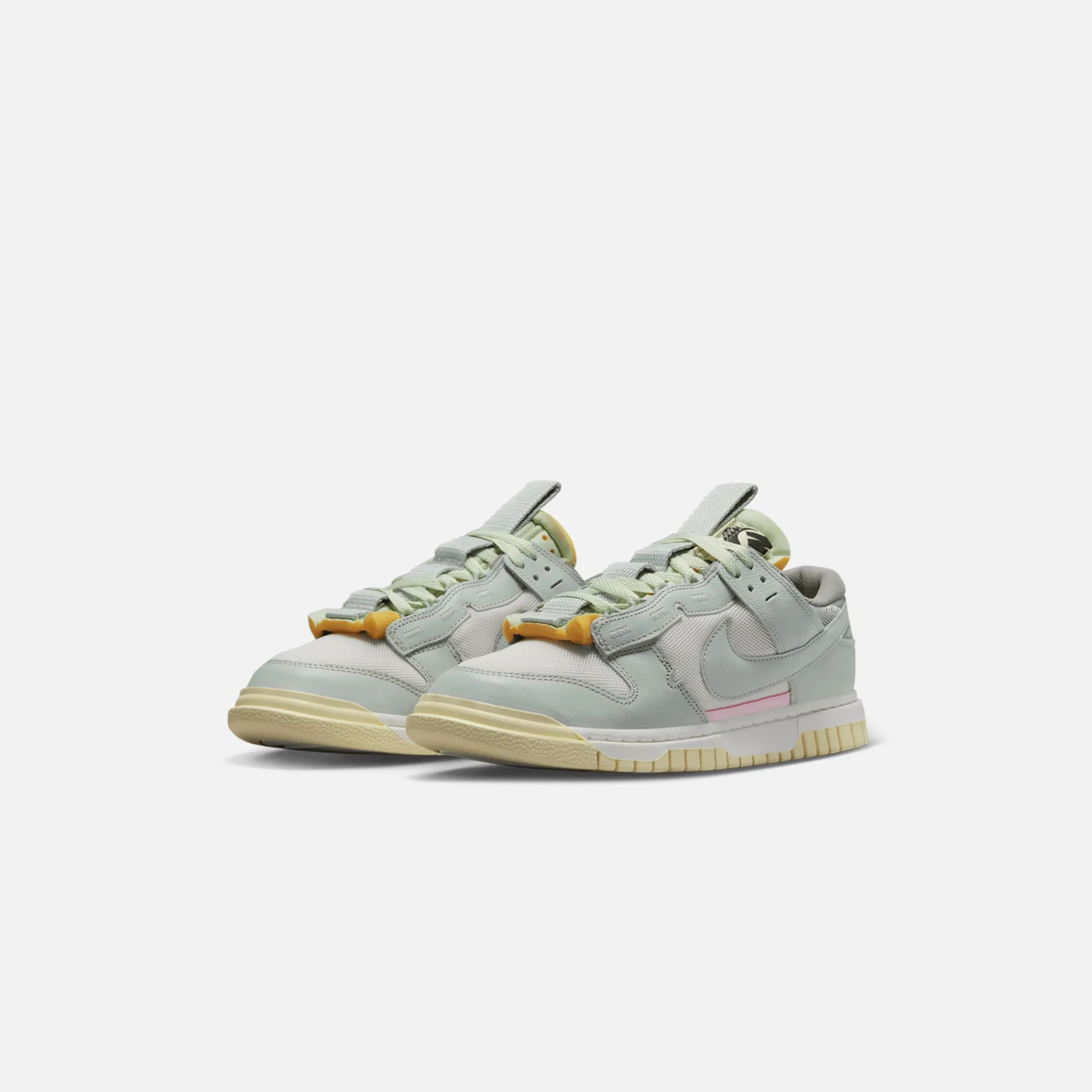 New Nike Dunk Jumbo White / Light Silver / Mint Foam / Pink Foam / Light Smoke Grey