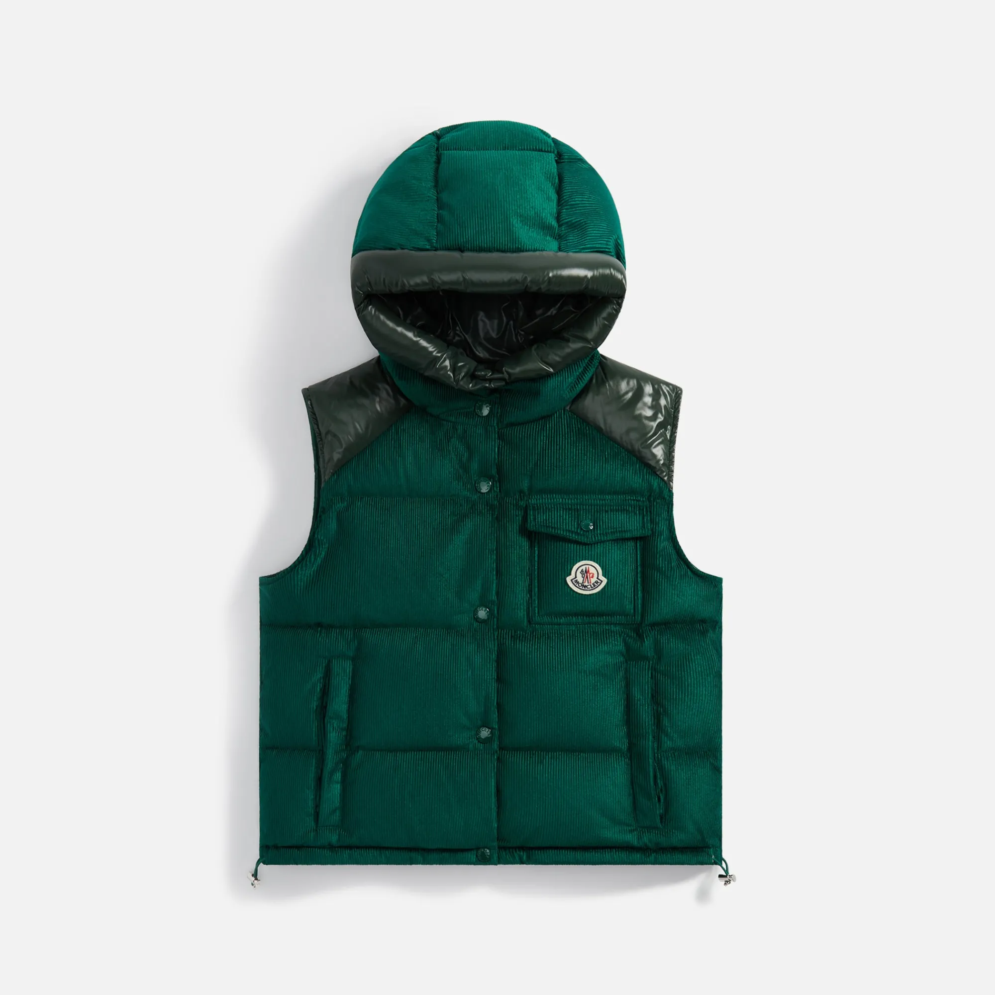 Clearance Moncler Eau Vest Green