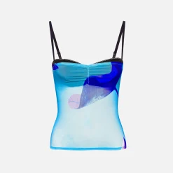 Discount Miaou Enzo Top Blue Lotus