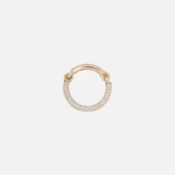 Online Maor Equinox Ring In Yellow Gold With 2/3 Pave White Diamond Gold / White