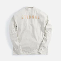 Store Fear of God Eternal Cotton Long Sleeve Tee Warm Heather Oatmeal