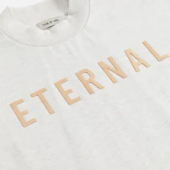 Clearance Fear of God Eternal Cotton Tee Warm Heather Oatmeal