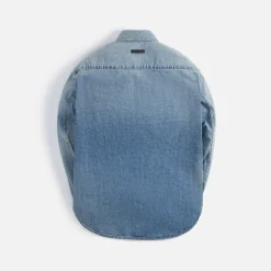 Hot Fear of God Eternal Denim Shirt 5 Year Indigo
