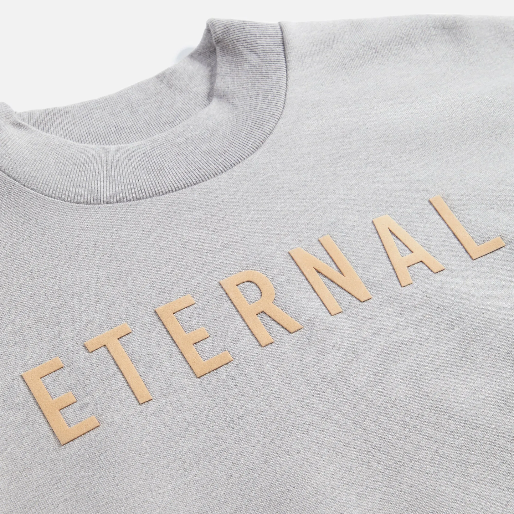 New Fear of God Eternal Fleece Crewneck Warm Heather Grey