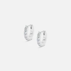 Fashion Hatton Labs Eternity Hoop Earrings Silver