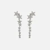 Cheap Saint Laurent Falling Star Long Earrings Silver