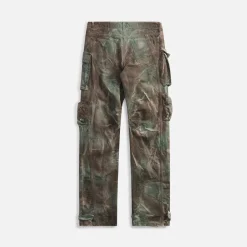 Best Sale The Attico Fern Long Pants Stained Green Camouflage