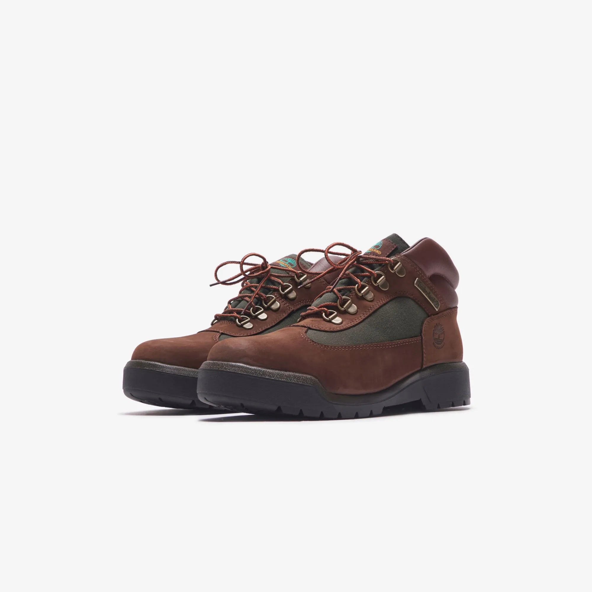 Shop Timberland Field Boot Brown / Green