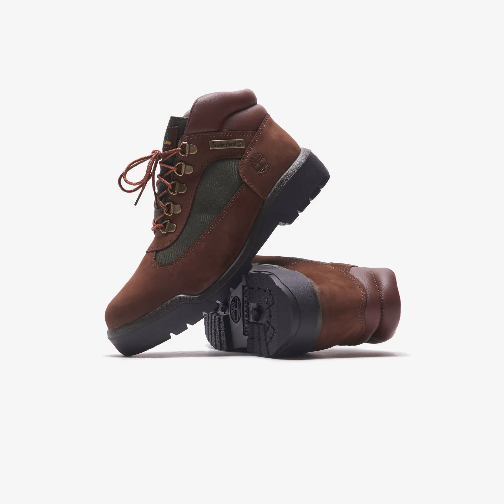 Shop Timberland Field Boot Brown / Green