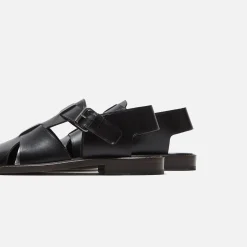 Hot Lemaire Fisherman Sandals Black