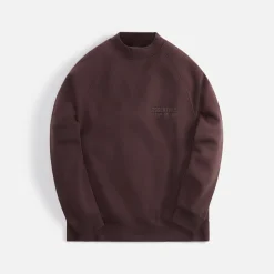 Fashion Essentials Fleece Crewneck Sweatshirt Plum