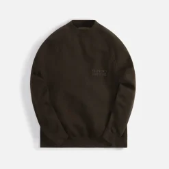 Fashion Essentials Fleece Crewneck Sweatshirt Off-Black