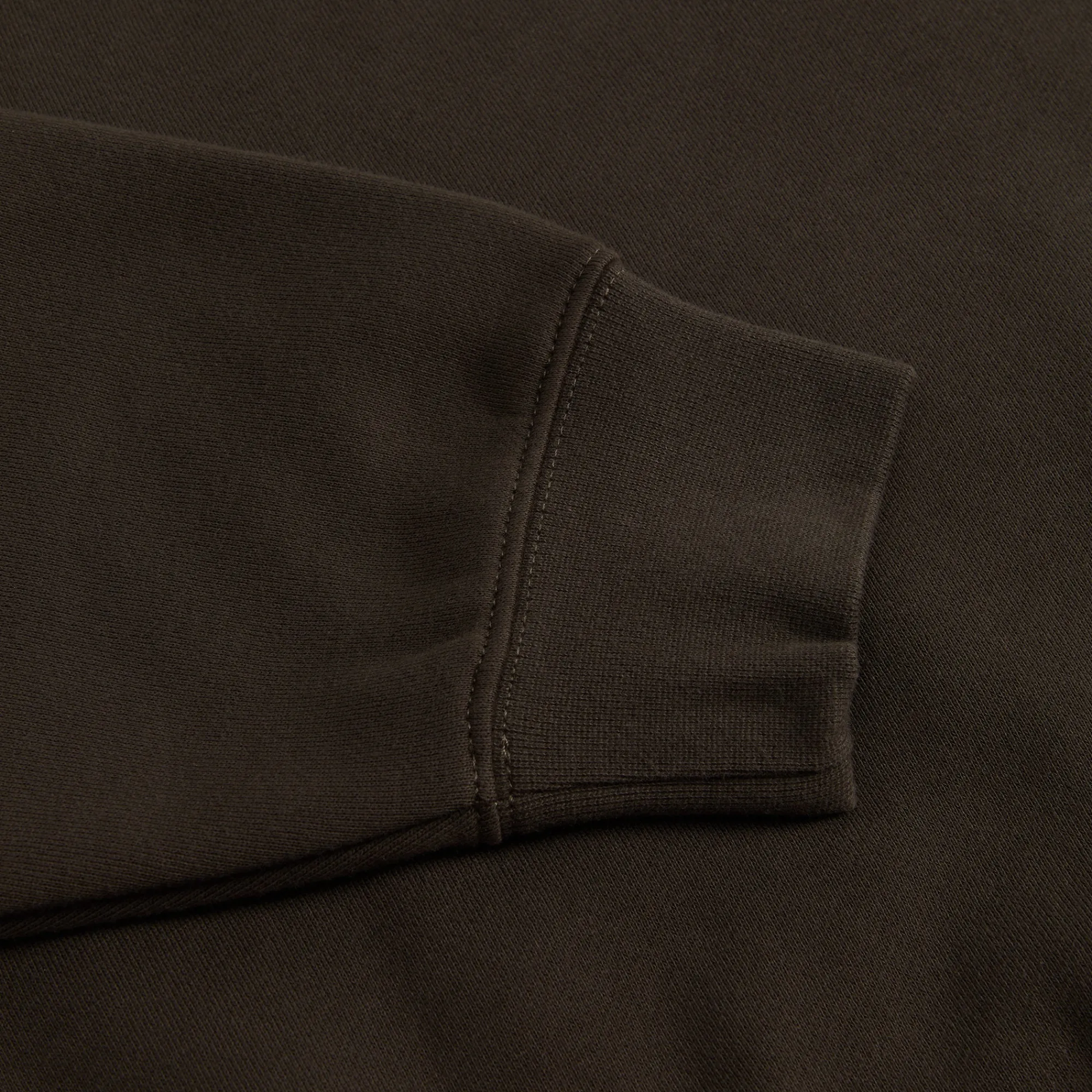 Fashion Essentials Fleece Crewneck Sweatshirt Off-Black