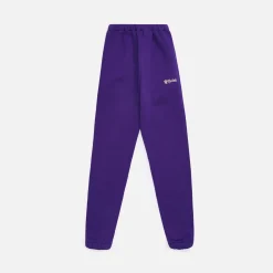 Clearance Danielle Guizio Floral Logo Sweatpants Deep Violet