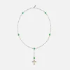 Outlet VEERT Freshwater Pearl Onyx Rosary Necklace Green