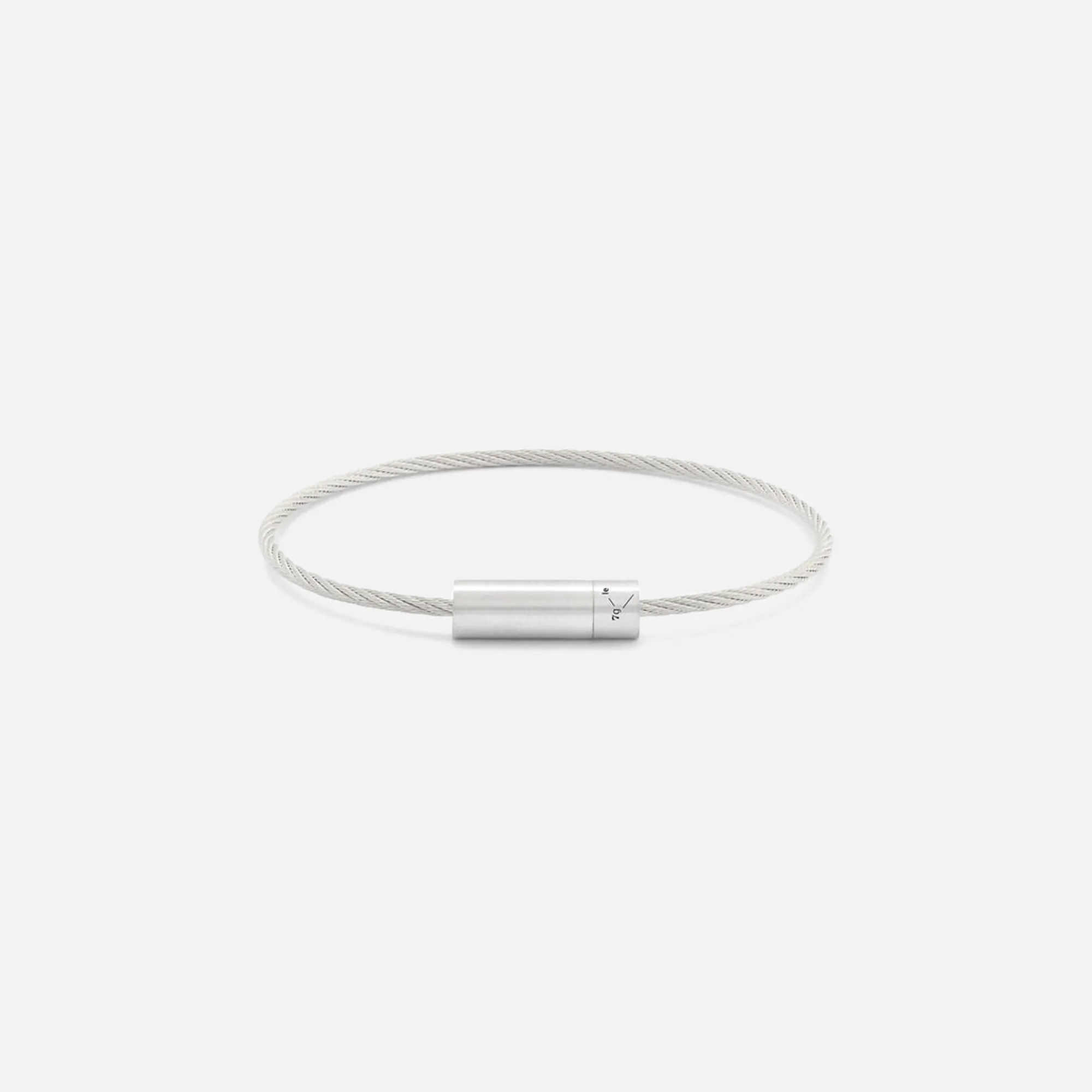 Discount Le Gramme 7G Cable Bracelet Brushed Sterling Silver