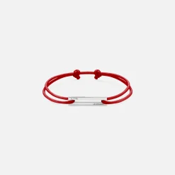 New Le Gramme 1.7G Cord Bracelet Red