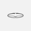 Store Le Gramme 1G Maillon Cord Bracelet Black