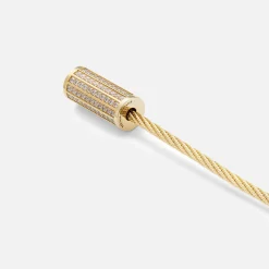 Sale Le Gramme 9G Polished Cable Bracelet With 11 Lines Of White Sterling Silver