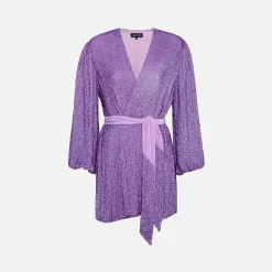 Clearance Retrofete Gabrielle Sequin Robe Dress Iridescent Lavender