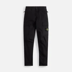 Outlet Stone Island Garment Dyed Cotton Twill Pant Black
