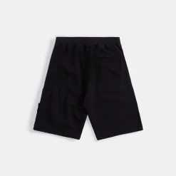 Best Sale Stone Island Garment Dyed Fleece Short Black