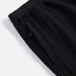 Best Sale Stone Island Garment Dyed Fleece Short Black