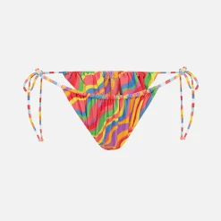 Online It's Now Cool Gathered Tie Up Bottom Rainbow