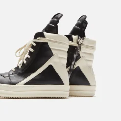 Hot Rick Owens Geobasket Black / Milk / Milk