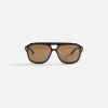 New Gucci Gg 1263S Sunglasses Black / Brown