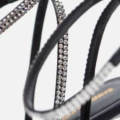 Best Saint Laurent Gippy 90 T.Steig Sandal Nero / Crystal