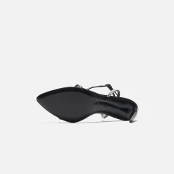 Best Saint Laurent Gippy 90 T.Steig Sandal Nero / Crystal