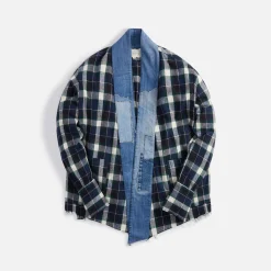 Sale Greg Lauren Gl1 Blue / Green Plaid
