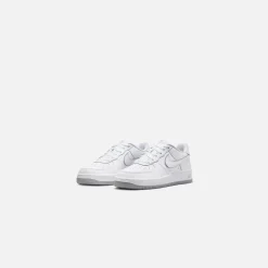 Best Sale Nike Grade School Air Force 1 White / Wolf Grey / White