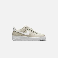 Best Sale Nike Grade School Air Force 1 Light Bone / White