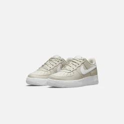 Best Sale Nike Grade School Air Force 1 Light Bone / White