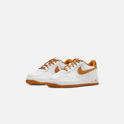 Clearance Nike Grade School Air Force 1 White / Desert Ochre