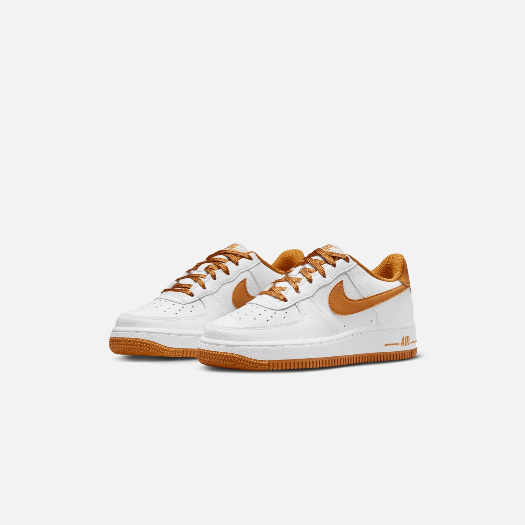 Clearance Nike Grade School Air Force 1 White / Desert Ochre