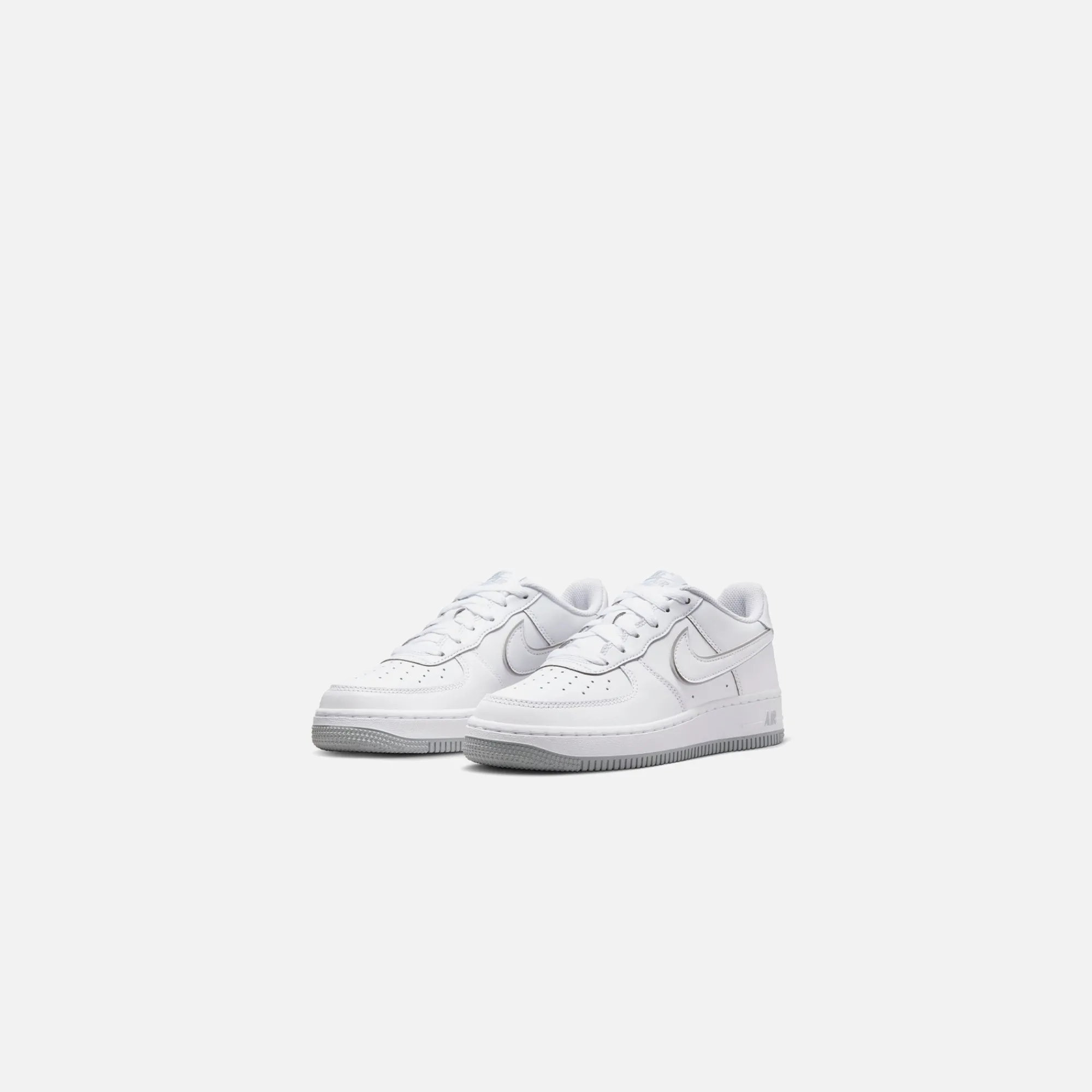 Outlet Nike Grade School Air Force 1 White / Wolf Grey / White