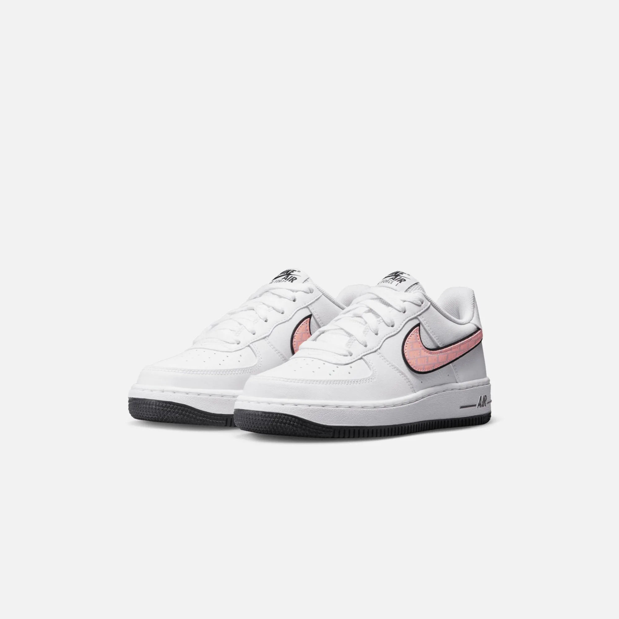 Best Sale Nike Grade School Air Force 1 White / Sunset Glow / Doll / Yellow Strike / Black
