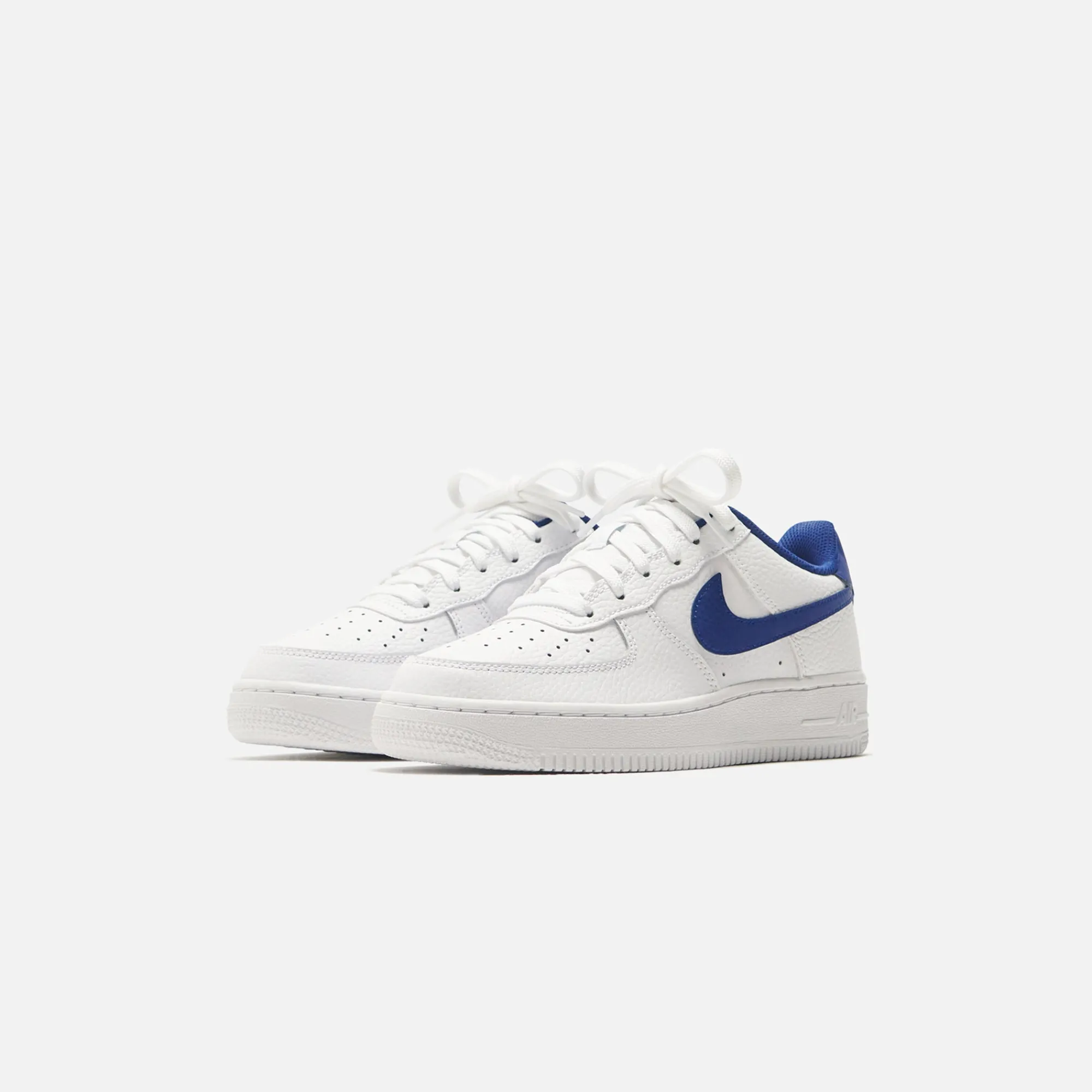 Hot Nike Grade School Air Force 1 White / Deep Royal Blue / University Red