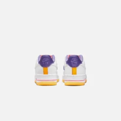 New Nike Grade School Air Force 1 Lv8 White / Space Purple / Sundial